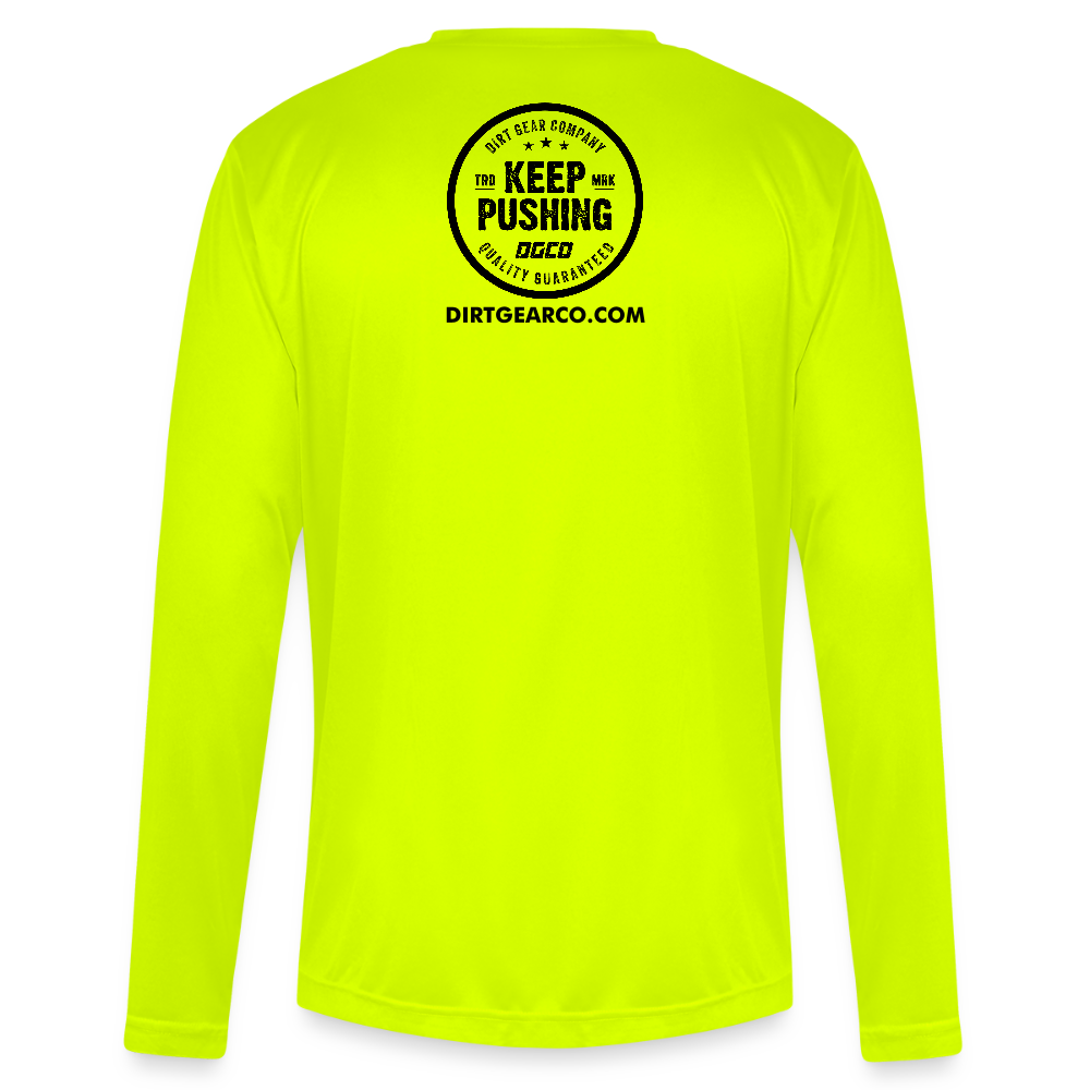 Men's Zone Performance Long-Sleeve T-Shirt - safety yellow