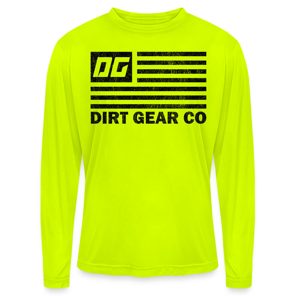 Men's Zone Performance Long-Sleeve T-Shirt - safety yellow