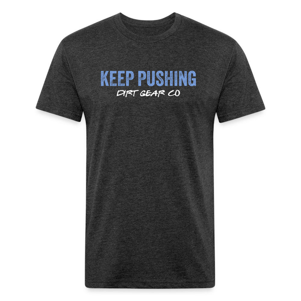Fitted Cotton/Poly T-Shirt by Next Level - heather black