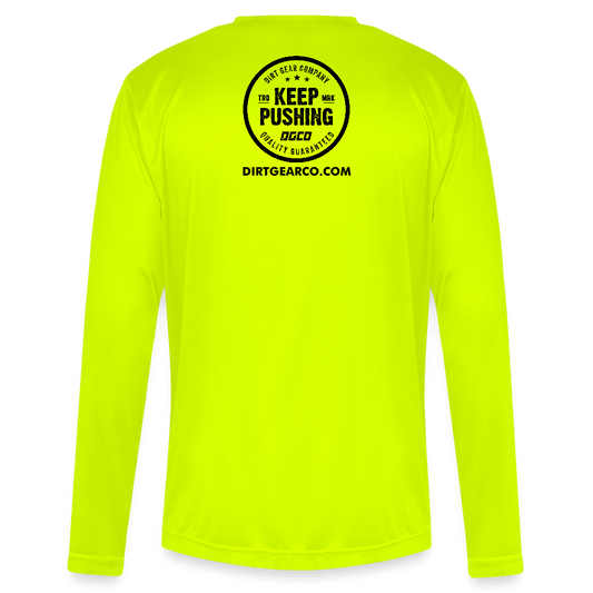Men's Zone Performance Long-Sleeve T-Shirt - safety yellow