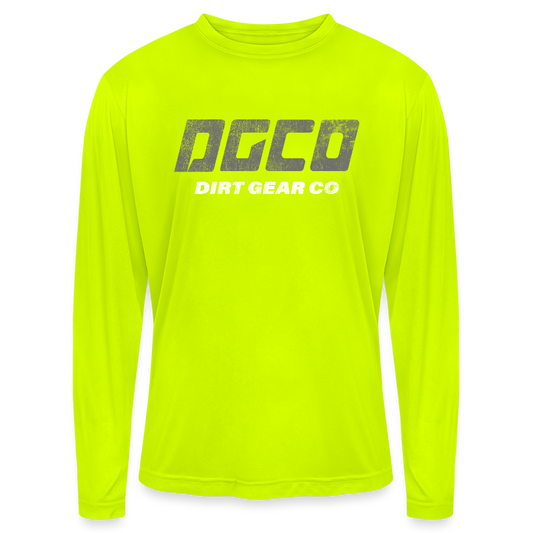 Men's Zone Performance Long-Sleeve T-Shirt - safety yellow
