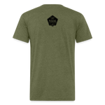 Fitted Cotton/Poly T-Shirt by Next Level - heather military green