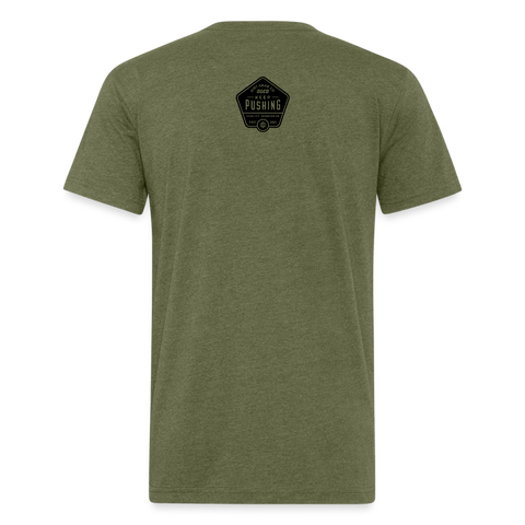 Fitted Cotton/Poly T-Shirt by Next Level - heather military green