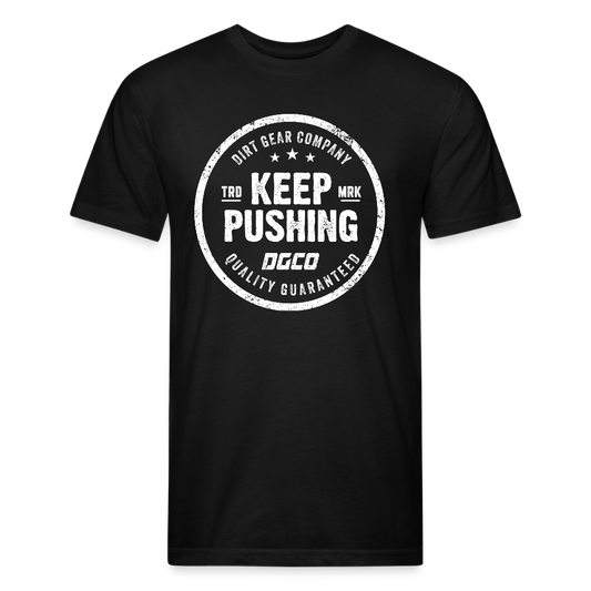 Fitted Cotton/Poly T-Shirt by Next Level - black