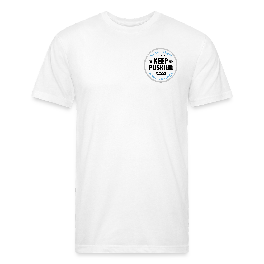 White Keep Pushing Circle - white