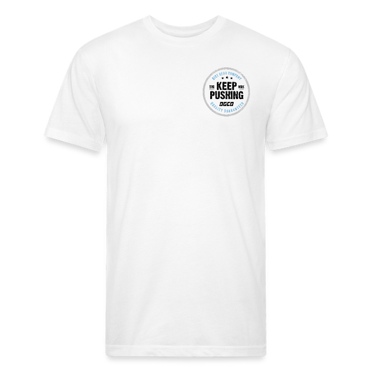 White Keep Pushing Circle - white
