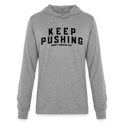 Unisex Long Sleeve Hoodie Shirt - heather grey