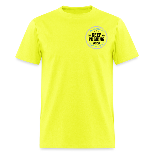 High Vis Keep Pushing Circle
