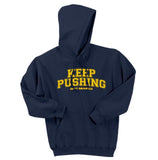 KEEP PUSHING NAVY HOODIE