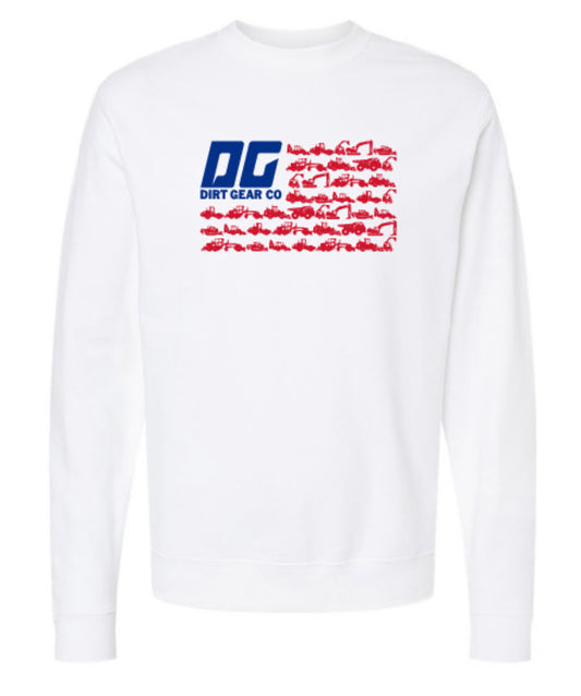 DG FLAG WHITE SWEATSHIRT